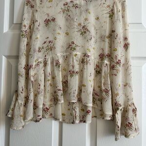 Floral Cream Skirt